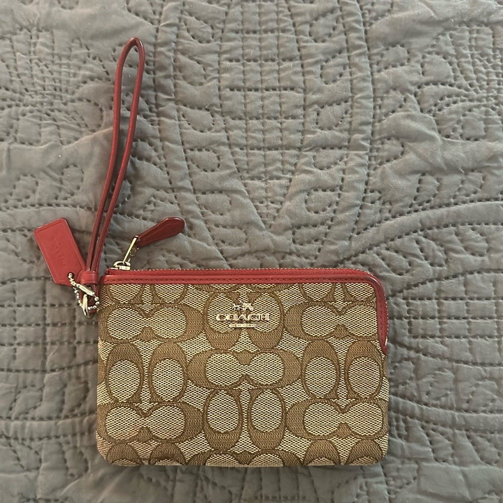 Small coach wristlet